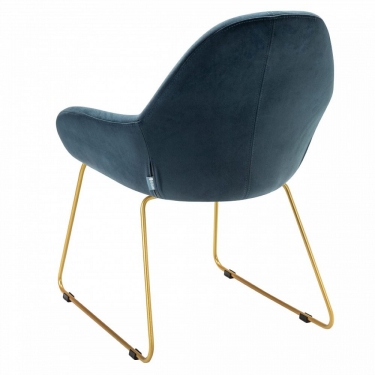 Стул R-home Kent Diag blue/Линк золото