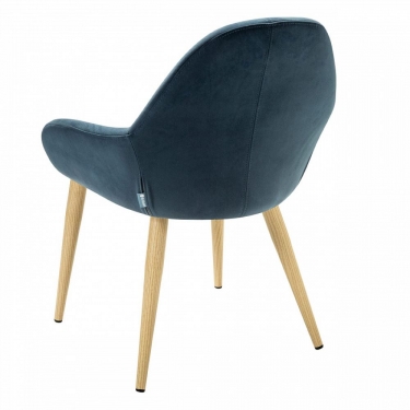 Стул R-home Kent Diag blue/нат.дуб
