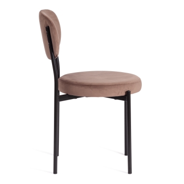 Стул Tetchair REVO mod. 7033 / 1 шт. в упаковке ткань/металл, 47х54х82 см, высота до сиденья 47 см, коричневый barkhat 12/черный