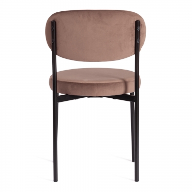 Стул Tetchair REVO mod. 7033 / 1 шт. в упаковке ткань/металл, 47х54х82 см, высота до сиденья 47 см, коричневый barkhat 12/черный
