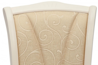 Стул Tetchair Opera OP-SC / 1 шт. в упаковке дерево гевея, 45х53х97см, ivory white слоновая кость 2-5, ткань бежевая A168B