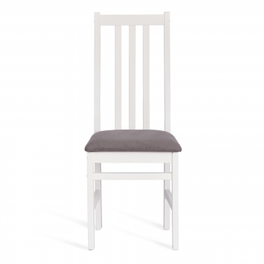 Стул Tetchair SWEDEN комплект NEW, Многослойный березовый шпон, 41х40х99 см, white/велюр темно-серый