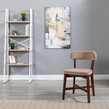 Стул R-home Frank Pro Diag Beige/Темный орех