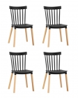 Стул Stool Group Field пластик черный 4 шт.