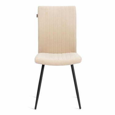 Стул обеденный Tetchair Monte Carlo разборный, ткань велюр, 45х55х97, молочный/черный, Porsche 2