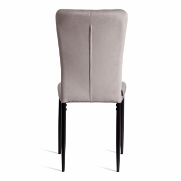 Стул Tetchair VERTER mod. BC577-DC металл, флок, 41 х 52 х 95 см, Light grey светло-серый HLR14 / черный