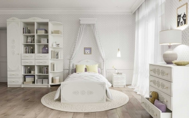 Комод ДСВ мебель KI-KI КМД800 Белый/Белое дерево