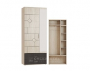 Шкаф 2-х дверный с ящиками Далиан Омскмебель Шк10