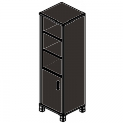 Стеллаж стекло в раме Skyland В431.3 L/R Венге магия