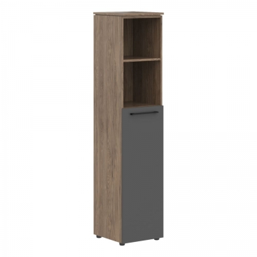 Шкаф колонка с глухой средней дверью Skyland MORRIS TREND MHC 42.6 Антрацит/Кария Пальмира