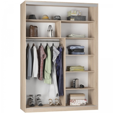 Шкаф-купе Аларти B-230х160х60-1ЯШС-D8D8