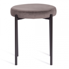 Табурет Tetchair REVO mod. 7034 ткань/металл, 44 х 44 х 47 см, темно-серый barkhat 14/черный