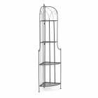 Этажерка угловая Tetchair Secret De Maison Nicole PL08-10338 стальной сплав, черный, 48х33х159 см