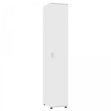 Шкаф распашный Аларти Алиса H1_M 2230х400х540 ручка скоба 96мм Белый