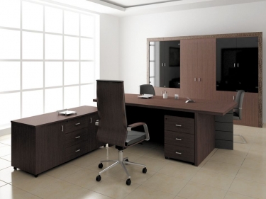 Греденция двухдверная Profoffice POS/SIR 131H100 V3V2 Венге