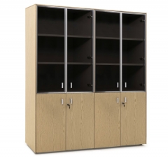 Шкаф комбинированный x 2 Profoffice EXE 101 728 OAK 07 Дуб светлый Хром