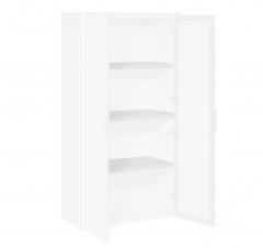 Комплект полок, 3 шт. Profoffice GALA LIBW/980 WHITE GLASS Белый