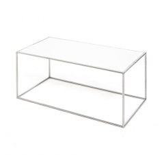 Стол кофейный Profoffice FESTA 8040 white chrome Белый Хром