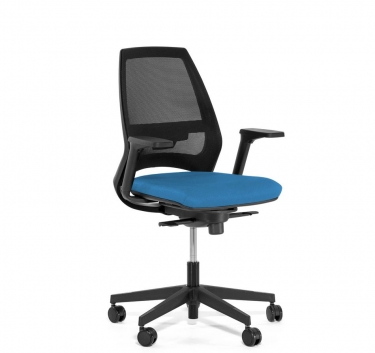 Кресло офисное Profoffice 4U MESH 600 1D black SLW 58 Голубой Черный