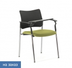 Кресло на опорах, со столом Profoffice Pinko plastic 4legs SLW 58 Arms+WT Зеленый Черный Хром