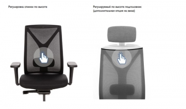 Кресло Profoffice DION Mesh Bl 870 1D alum SLW 58 Голубой Хром