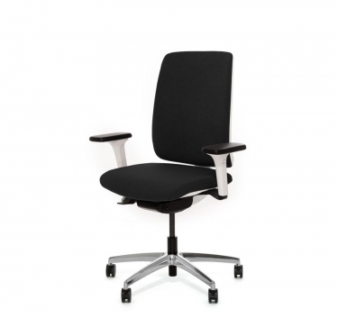 Кресло офисное Profoffice DION W 870 1DW alum SLW 50 Черный Белый Хром