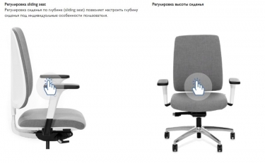 Кресло с подголовником Profoffice DION 870 1D black SLW 50 headrest hanger Черное