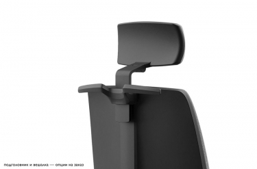 Кресло с подголовником Profoffice DION 870 1D black Kiton 08 headrest hanger Зеленый Черный