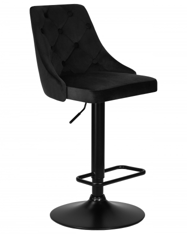 Стул барный DOBRIN DOBRIN JOSEPH BLACK черный велюр MJ9-101