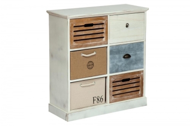 Тумба с 6 ящиками Tetchair Secret De Maison MARITIME 6 mod. HX16-006NS butter white/navy design