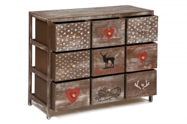 Комод с 9 ящиками Tetchair Secret De Maison CHRISTMAS 9 mod. HX16-007NS brown antique/ash christmas