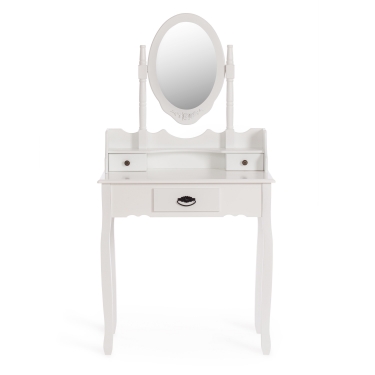 Туалетный столик с зеркалом и табуретом Tetchair Secret De Maison GAUDE mod. TT-DT003 МДФ+Павловния, 7540145, Белый White
