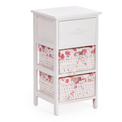 Тумба с 2 корзинами и ящиком Tetchair Secret De Maison FANTASIE 3 mod. 4326 Белый