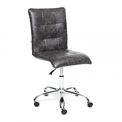 Кресло Tetchair ZERO кож/зам, серый, 2 TONE