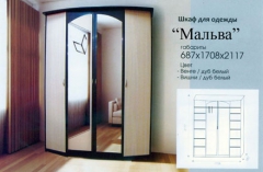 Шкаф 4-х дверный Мальва