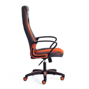 Кресло Tetchair RACER кож/зам/ткань, металлик/оранжевый, 36/07