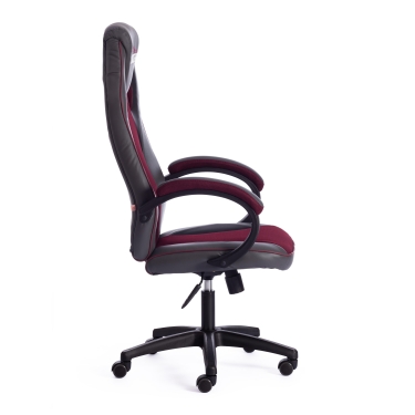 Кресло Tetchair RACER GT new кож/зам/ткань, металлик/бордо, 36/13