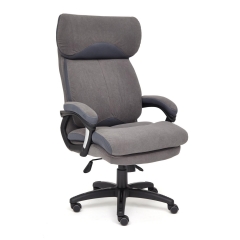 Кресло Tetchair DUKE флок/ткань, серый/серый, 29/TW-12