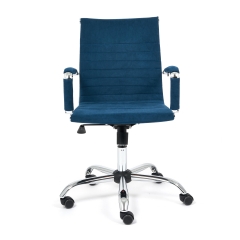 Кресло Tetchair URBAN-LOW флок , синий, 32
