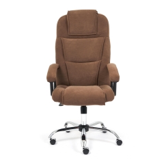 Кресло Tetchair BERGAMO хром флок , коричневый, 6