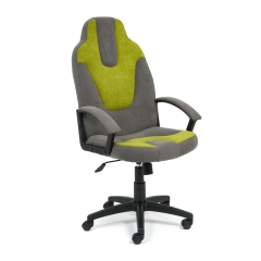 Кресло Tetchair NEO 3 флок , серый/олива, 29/23