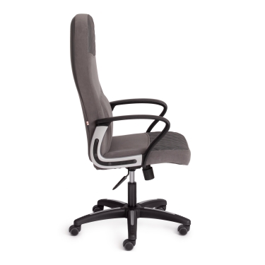 Кресло Tetchair ADVANCE флок/кож/зам , серый/металлик, 29/C 36