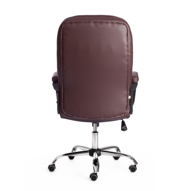 Кресло Tetchair СН9944 22 хром кож/зам, коричневый, 36-36