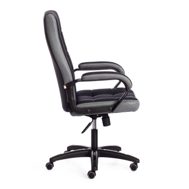 Кресло Tetchair TRENDY 22 кож/зам/ткань, черный/серый, 36-6/12