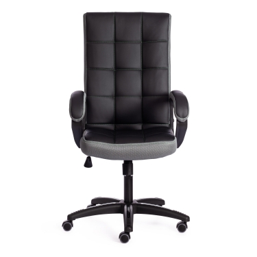 Кресло Tetchair TRENDY 22 кож/зам/ткань, черный/серый, 36-6/12