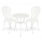 Комплект Tetchair Secret De Maison Romance стол +2 стула алюминиевый сплав, D60/H67, 53х41х89см, butter white