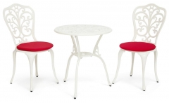 Комплект Tetchair Secret De Maison Romance стол +2 стула + 2 подушки алюминиевый сплав, D60/H67, 53х41х89см, butter white