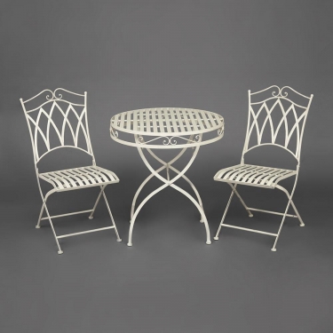 Комплект стол + 2 стула Tetchair Secret de Maison PALLADIO mod. PL08-8668/8669 белый антик antique white