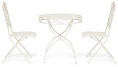 Комплект стол + 2 стула Tetchair Secret de Maison PALLADIO mod. PL08-8668/8669 белый антик antique white