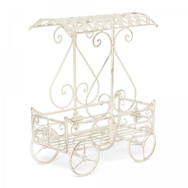 Цветочница Tetchair Secret de Maison CARRIAGE mod. PL08--6954 металл, 40х23х55см, Античный белый Antique White